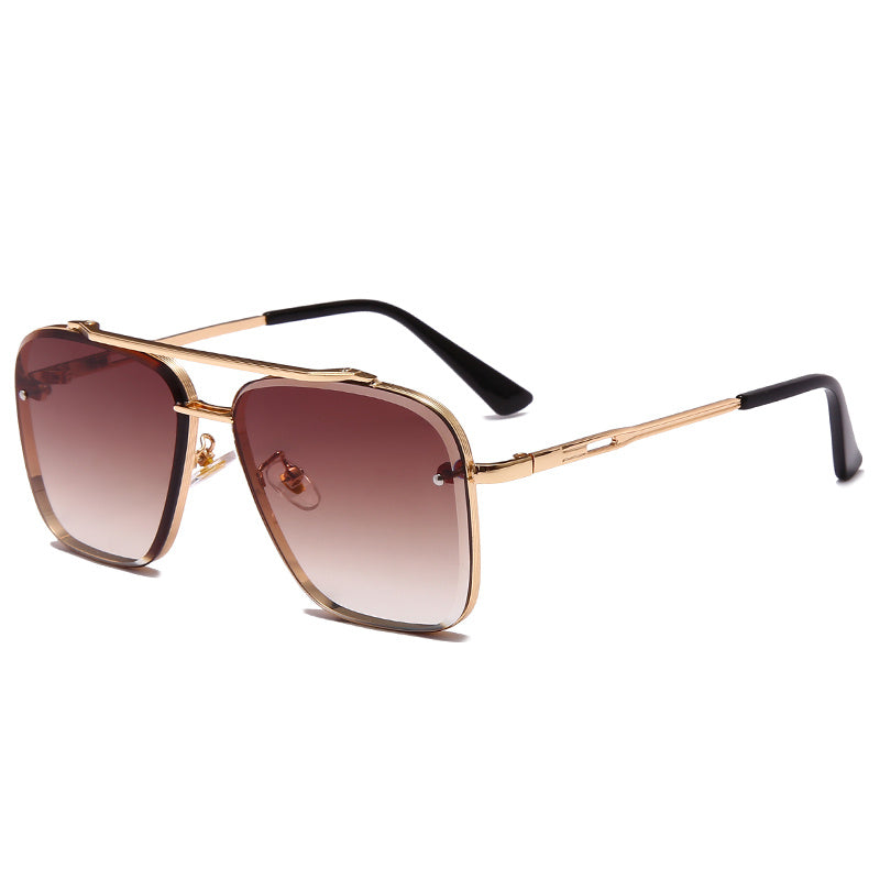 Luxe Designer Zonnebril Heren & Dames – Retro Metal Frame Sunglasses | UV400 Bescherming & Trendy Design
