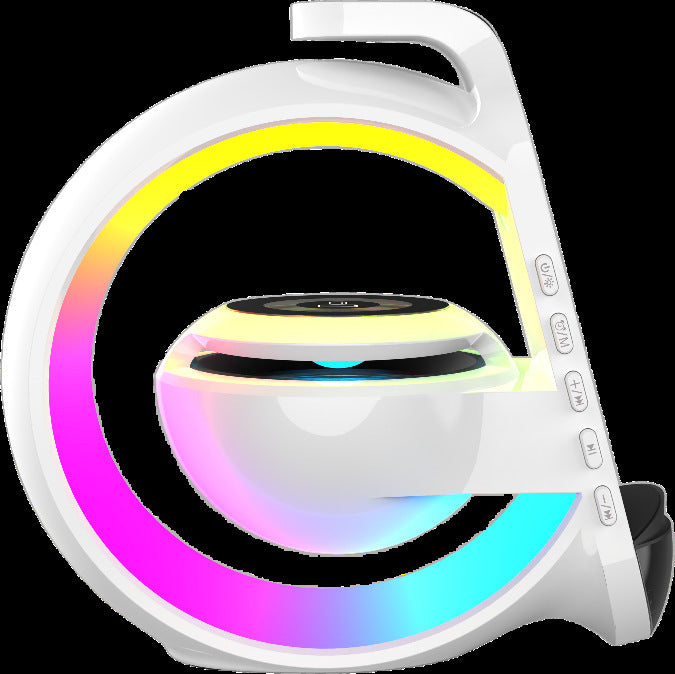 6-in-1 Bluetooth Speaker & Draadloze Oplader | Sfeerverlichting • Wekker • Microfoon