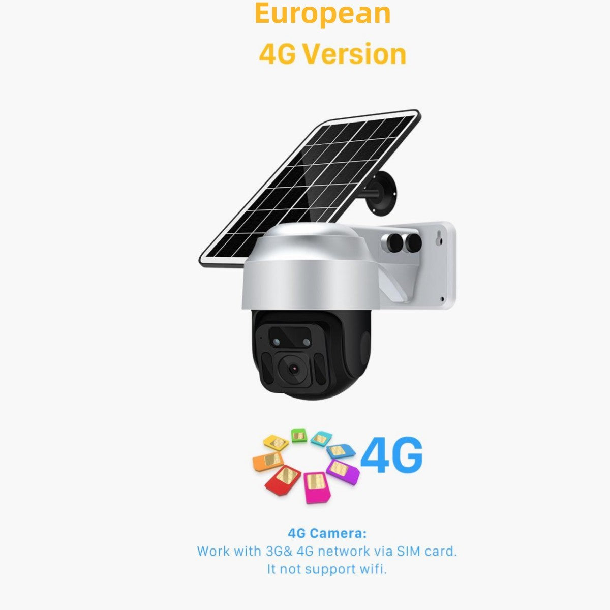 Zonnepaneel Draadloze WiFi Beveiligingscamera – Outdoor IP Camera met Nachtzicht & Bewegingsdetectie
