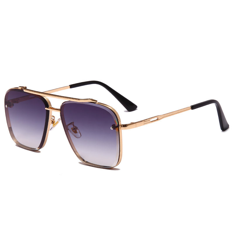 Luxe Designer Zonnebril Heren & Dames – Retro Metal Frame Sunglasses | UV400 Bescherming & Trendy Design