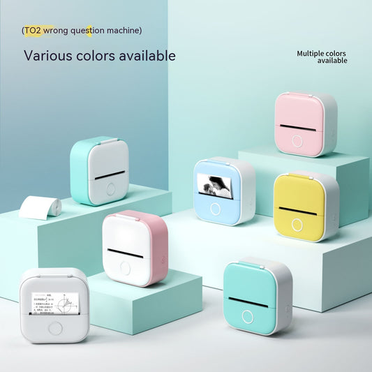 Draagbare Mini Thermische Label- & Fotoprinter – Bluetooth Inktloze Printer voor Studenten, Notities & Prijslabels