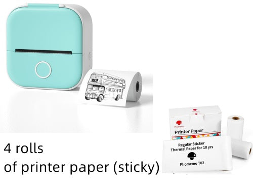 Draagbare Mini Thermische Label- & Fotoprinter – Bluetooth Inktloze Printer voor Studenten, Notities & Prijslabels