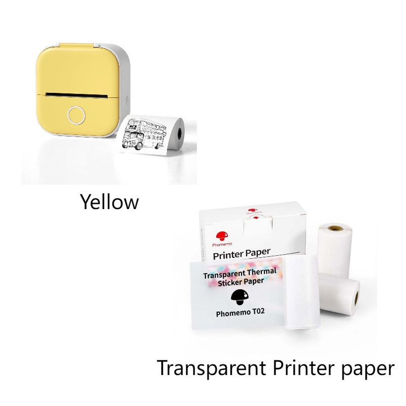Draagbare Mini Thermische Label- & Fotoprinter – Bluetooth Inktloze Printer voor Studenten, Notities & Prijslabels