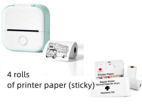 Draagbare Mini Thermische Label- & Fotoprinter – Bluetooth Inktloze Printer voor Studenten, Notities & Prijslabels