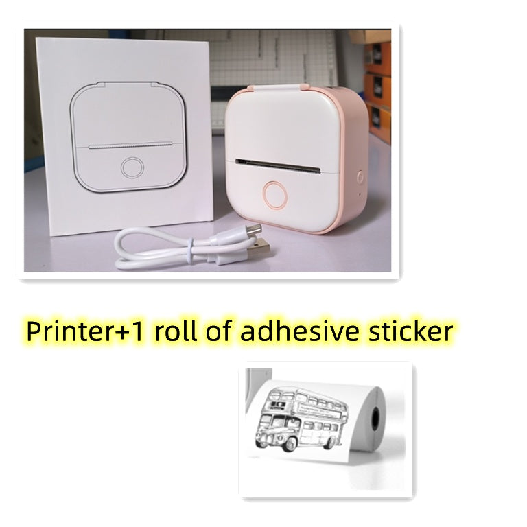 Draagbare Mini Thermische Label- & Fotoprinter – Bluetooth Inktloze Printer voor Studenten, Notities & Prijslabels