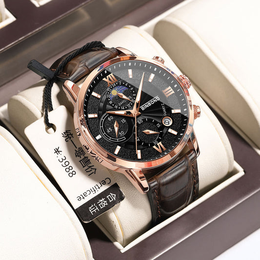 Luxe Multifunctionele Chronograaf Herenhorloge – Waterdicht Quartz Design | Stijlvolle Mode & Precisie
