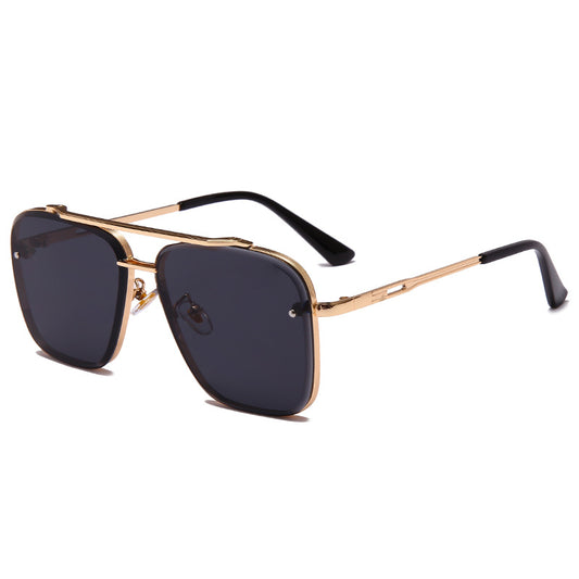 Luxe Designer Zonnebril Heren & Dames – Retro Metal Frame Sunglasses | UV400 Bescherming & Trendy Design