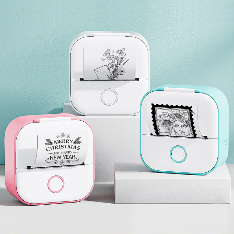 Draagbare Mini Thermische Label- & Fotoprinter – Bluetooth Inktloze Printer voor Studenten, Notities & Prijslabels