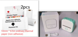 Draagbare Mini Thermische Label- & Fotoprinter – Bluetooth Inktloze Printer voor Studenten, Notities & Prijslabels