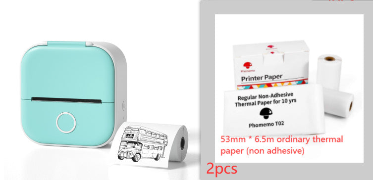 Draagbare Mini Thermische Label- & Fotoprinter – Bluetooth Inktloze Printer voor Studenten, Notities & Prijslabels
