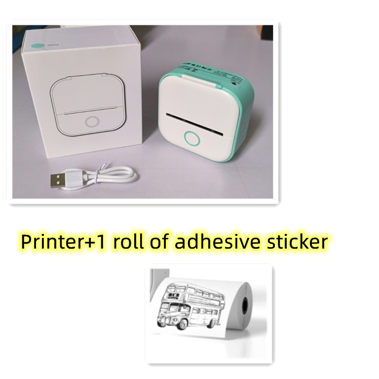 Draagbare Mini Thermische Label- & Fotoprinter – Bluetooth Inktloze Printer voor Studenten, Notities & Prijslabels