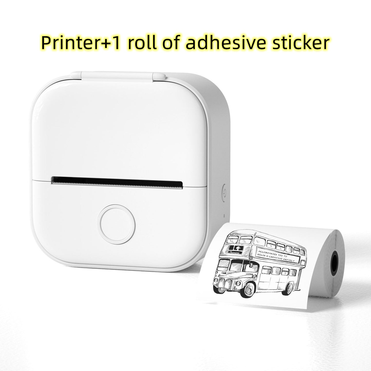 Draagbare Mini Thermische Label- & Fotoprinter – Bluetooth Inktloze Printer voor Studenten, Notities & Prijslabels