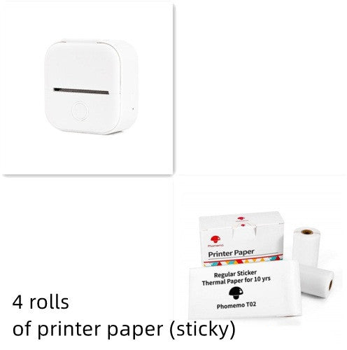 Draagbare Mini Thermische Label- & Fotoprinter – Bluetooth Inktloze Printer voor Studenten, Notities & Prijslabels